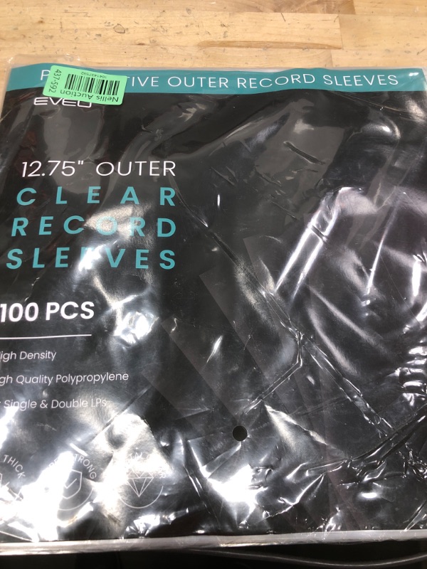 Photo 1 of 100 Vinyl Record Sleeves for Vinyl Record - Vinyl Sleeves Crystal Clear Vinyl Record Sleeves Outer 12.75"x12.75" Vinyl Outer Sleeves Vinyl Protective Sleeves Single & Double LP Album Covers Thick 3Mil
