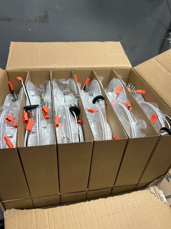Photo 1 of Amico 5/6 inch 5CCT LED Recessed Lighting 48 Pack, Dimmable, IC & Damp Rated, 12.5W=100W, 950LM Can Lights with Baffle Trim, 2700K/3000K/4000K/5000K/6000K Selectable, Retrofit Installation - ETL & FCC