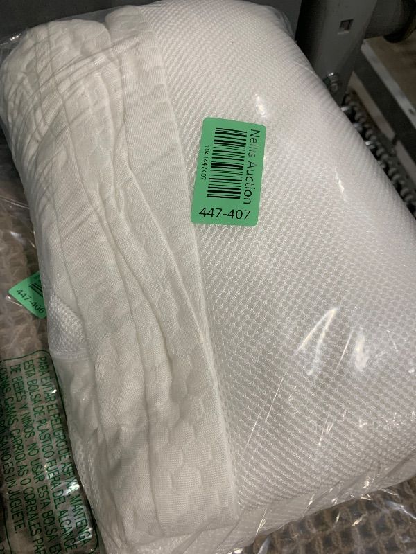 Photo 1 of Moonsea Mattress Topper Cover (Cover Only) Twin Size, 3-4 Inch Zippered Viscose Made from Bamboo Cover for Latex Mattress Topper, Removable Memory Foam Mattress Topper Cover with Straps