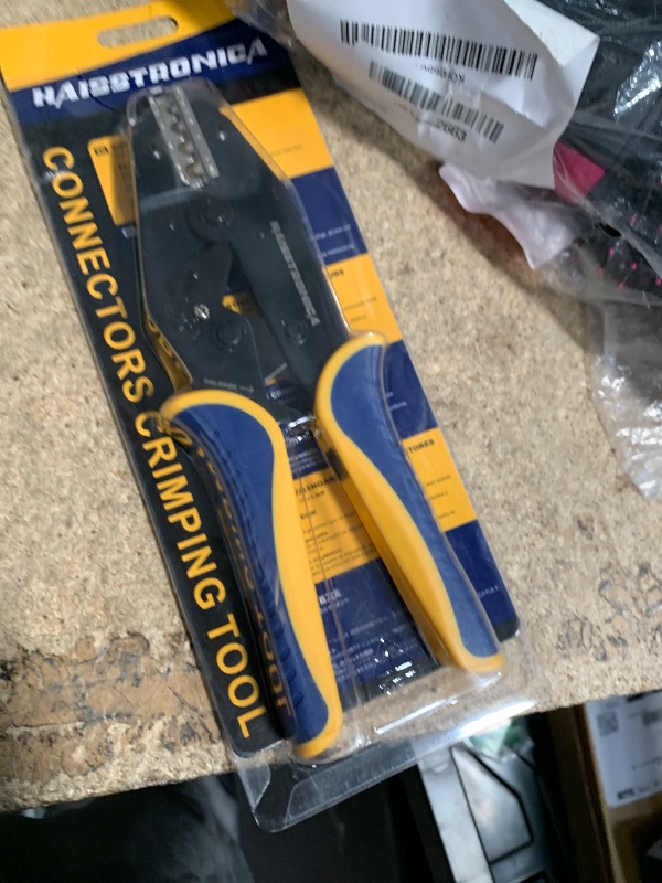 Photo 1 of haisstronica Crimping Tool for Non-Insulated Terminal,AWG 22-6 Ratchet Wire Crimper Tool,Wire Terminal Crimper HS-7327