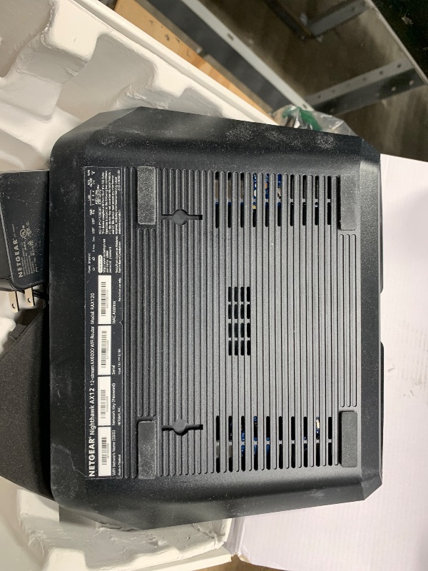 Photo 1 of NETGEAR Nighthawk WiFi 6 Router (RAX120) 12-Stream Dual-Band Gigabit Router, AX6000 Wireless Speed (Up to 6 Gbps), Coverage Up to 3,500 sq.ft. and 30 Devices