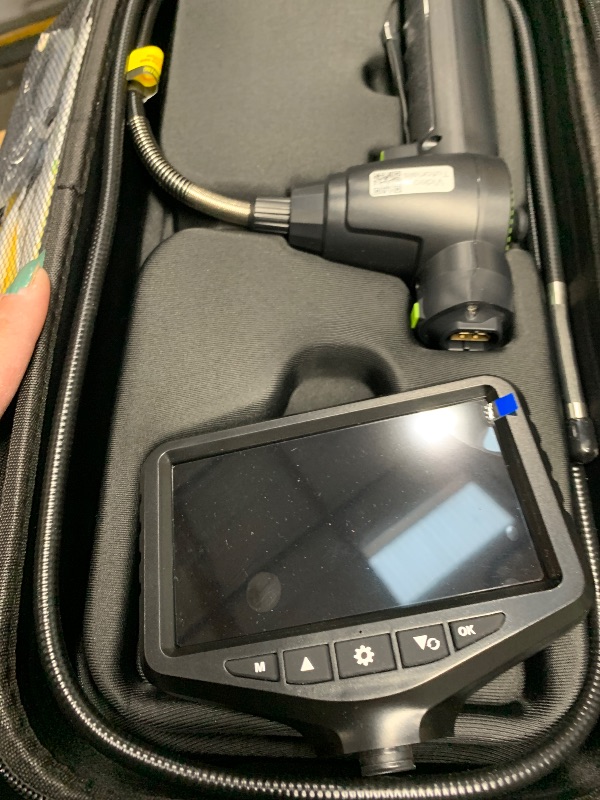 Photo 1 of Anykit 360° Articulating Engine Borescope, Aviation Bore Scope with 0.26in Steerable Snake Camera, 5-inch IPS Video Inspection Camera with Light for Mechanics, Maintenance Technicians- 5FT