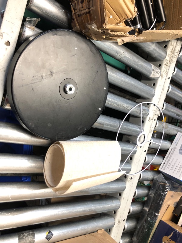 Photo 1 of ***DAMAGED - LINER AROUND BULB SOCKET BROKEN - DENTED - SEE PICTURES***
SURAIELEC Arc Floor Lamp, Overhang Cantilever Standing Floor Lamp for Couch, Sofa, Reading, Living Room, Bedroom, Adjustable Balance Arm, Natural Linen Drum Shade, Matt Black Metal Po