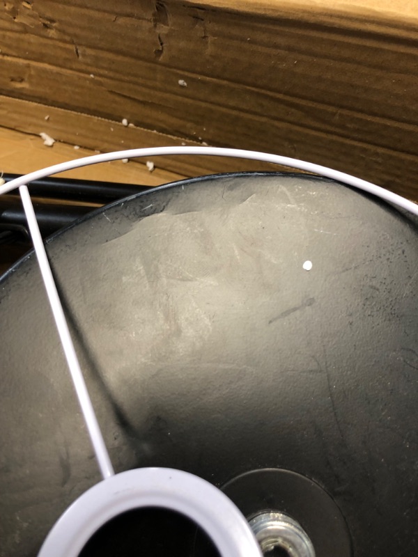 Photo 1 of ***DAMAGED - LINER AROUND BULB SOCKET BROKEN - DENTED - SEE PICTURES***
SURAIELEC Arc Floor Lamp, Overhang Cantilever Standing Floor Lamp for Couch, Sofa, Reading, Living Room, Bedroom, Adjustable Balance Arm, Natural Linen Drum Shade, Matt Black Metal Po
