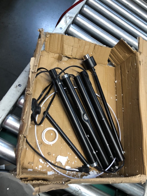 Photo 1 of ***DAMAGED - LINER AROUND BULB SOCKET BROKEN - DENTED - SEE PICTURES***
SURAIELEC Arc Floor Lamp, Overhang Cantilever Standing Floor Lamp for Couch, Sofa, Reading, Living Room, Bedroom, Adjustable Balance Arm, Natural Linen Drum Shade, Matt Black Metal Po