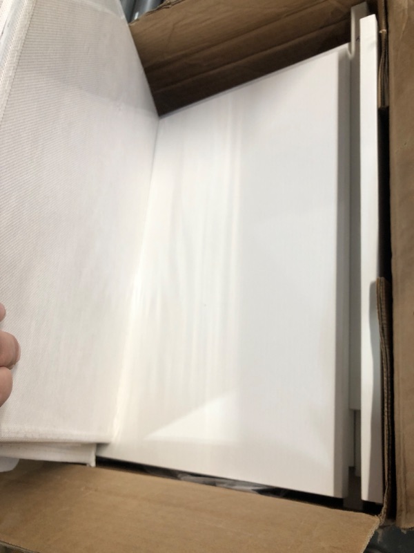 Photo 1 of ***(USED/ UNKNOWN IF MISSING PARTS)***
Somdot White Nightstand with Charging Station and LED Light for Bedroom, Tall 3 Drawers Dresser with Fabric Bins for Bedside Kids Dorm Room Closet Laundry Entryway, White Leather