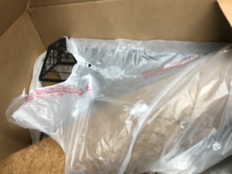 Photo 1 of 2 Pack 30 Inch Window Boxes Planters Railing Planter Box with Adjustable Brackets for Porch Fence Patio Balcony Hanging Flower Baskets with Coco Liners for Outdoor Garden Decor - Black