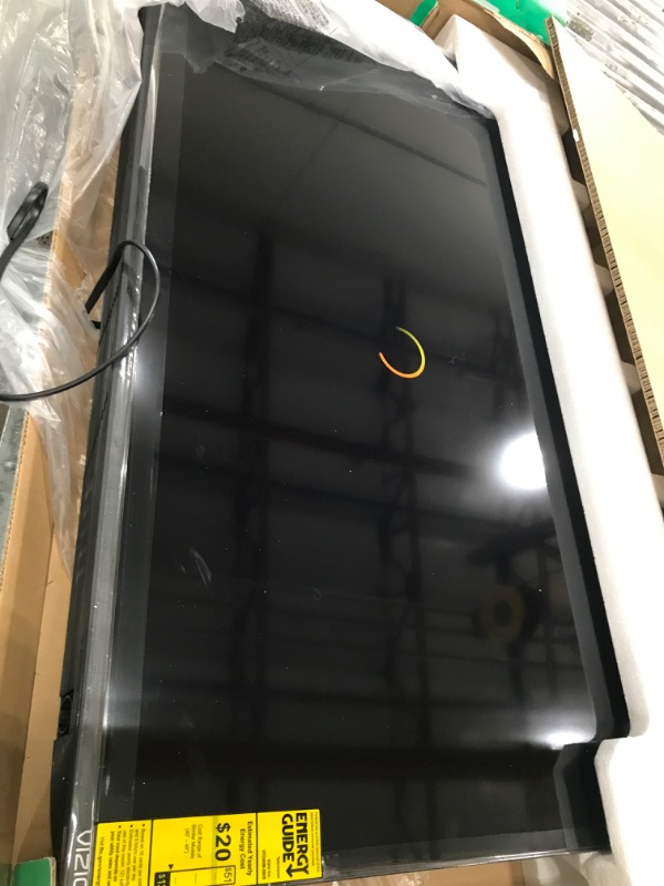 Photo 1 of ** FINAL SALE, SCREEN STUCK ON LOADING, and peeled off from the top portion ** VIZIO 40-inch Full HD 1080p Smart TV with DTS Virtual: X, Alexa Compatibility, Google Cast Built-in, Bluetooth Headphone Capable