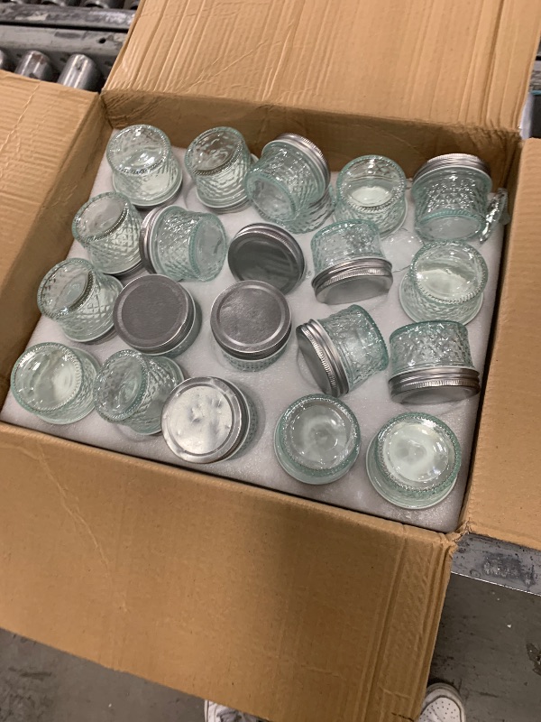 Photo 1 of **some jars are broken**VERONES Mason Jars Canning Jars, 4 OZ Jelly Jars With One Piece Regular Lids, Ideal for Jam, Honey, Wedding Shower Favors, DIY Spice Jars, 40 PACK