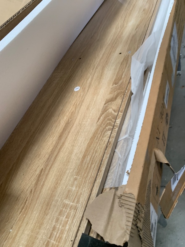 Photo 1 of 6 Drawer Double Dresser for Bedroom, Rattan Dresser for Bedroom with Smooth Mental Slide, Modern Wood Dresser Chest for Bedroom, Living Room, Hallway, Natural