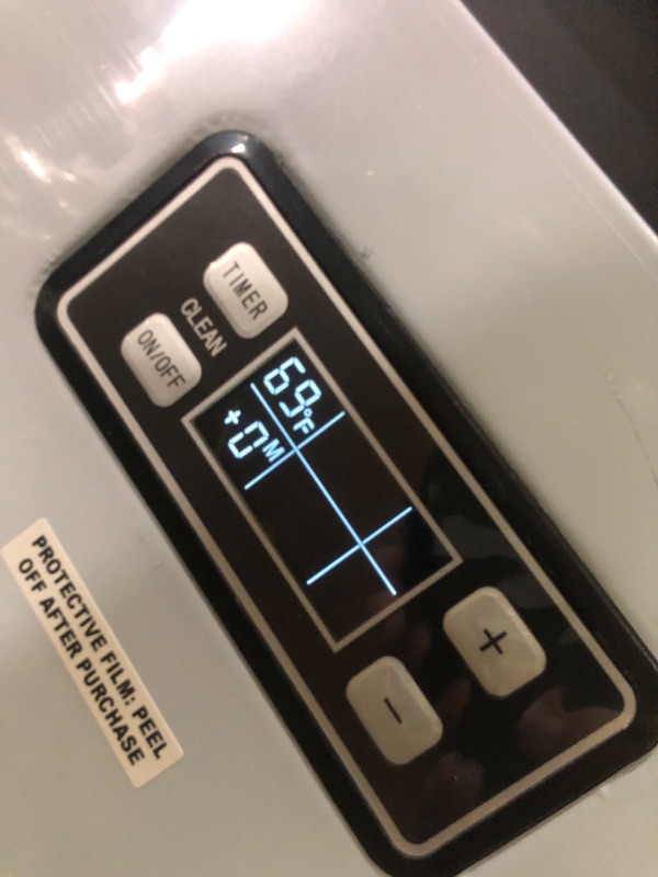 Photo 1 of DENTED Commercial Ice Maker Machine, 100 lbs/24H Under Counter Ice Machine with 2 Way Water Inlet, 33lbs Ice Storage, Stainless Steel Freestanding, Self Cleaning Ice Makers for Home/Bar/Restaurant/Outdoor