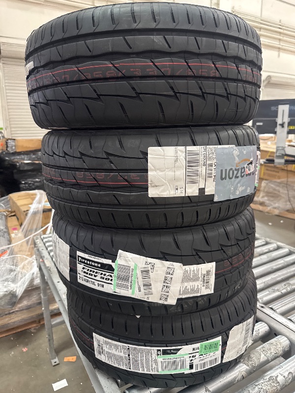 Photo 1 of 4 PK- Firestone Firehawk Indy 500 Ultra High Peformance Tire 215/45R17 91 W Extra Load