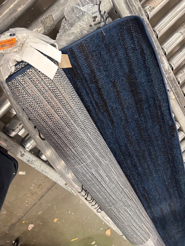 Photo 1 of ***(STOCK PHOTO FOR REFERENCE ONLY/ ITEM WILL DIFFER)***Nourison Essentials Indoor/Outdoor Midnight Blue 7' x 10' Area Rug, Easy Cleaning, Non Shedding, Bed Room, Living Room, Dining Room, Backyard, Deck, Patio (7x10)