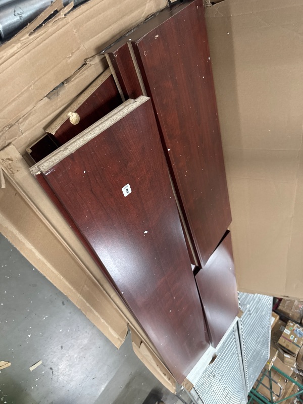 Photo 1 of *NO HARDWARE** OfficeWorks by Sauder Affirm 36"x66" 5 Shelf Bookcase, in a Classic Cherry Finish