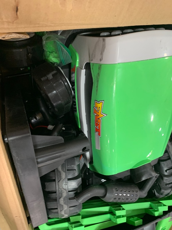 Photo 1 of *UNABLE TO TEST/DIRTY* 24V Ride On Tractor with Trailer, Ride on Toys for Kids, Dual 200W Motors, 3-Speed, Remote Control, USB/MP3/Bluetooth, LED Lights, Safety Belt, 1.86-4.97 MPH