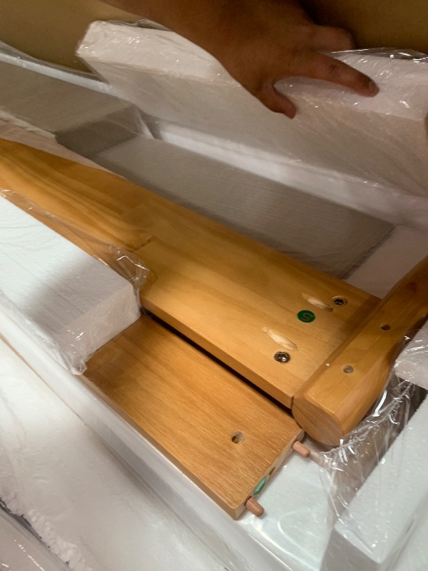 Photo 1 of ***PARTS ONLY***ZINUS Allen Mid Century Wood Platform Bed Frame, Solid Wood Foundation, Wood Slat Support, No Box Spring Needed, Easy Assembly, King