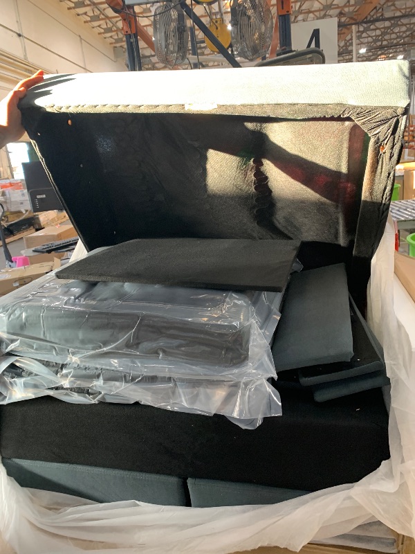 Photo 1 of *** SEE NOTES ***Convertible Sectional Sofa Couch,3 Seat L Shaped Couches with Storage Function Ottoman,Modern Linen Convertible Sectionals Sofas with Armrest Reversible Chaise for Living Room and Small Space