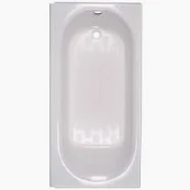 Photo 1 of American Standard Acrylic White 60 x 30 White Acrylic Freestanding Bathtub | Contemporary Design Soaking Tub with Pop-up Drain and Overflow Included, UPC Certified, VA6531-BN