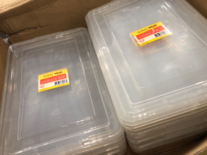 Photo 1 of 10 pack
Storage Box W/lid - Translucent - 16 X 11 X 6 in -
