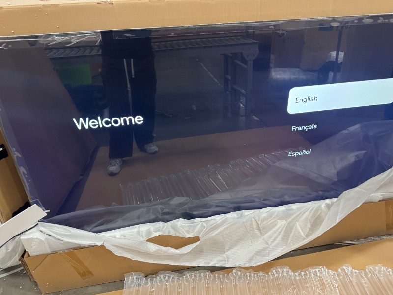 Photo 1 of *POWERS ON* TCL 85-Inch Q65 QLED 4K UHD Smart TV with Google TV (85Q651G, 2024 Model) Dolby Vision, Dolby Atmos, HDR Pro+, Game Accelerator Enhanced Gaming, Voice Remote, Works with Alexa, Streaming Television