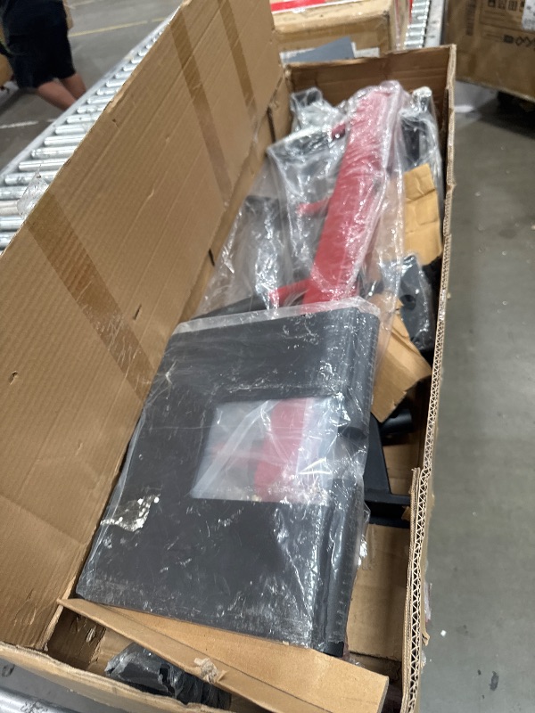 Photo 1 of *FINAL SALE!!! NO REFUNDS/ PARTIAL SET* GarveeLife Smith Machine Home Gym All in One, 2200LBS Squat Rack Power Cage with Smith Bar, LAT Pull-Down, Cable Systems, Leg Hold-Down and More Attachments, Workout Equipment (Red Black)