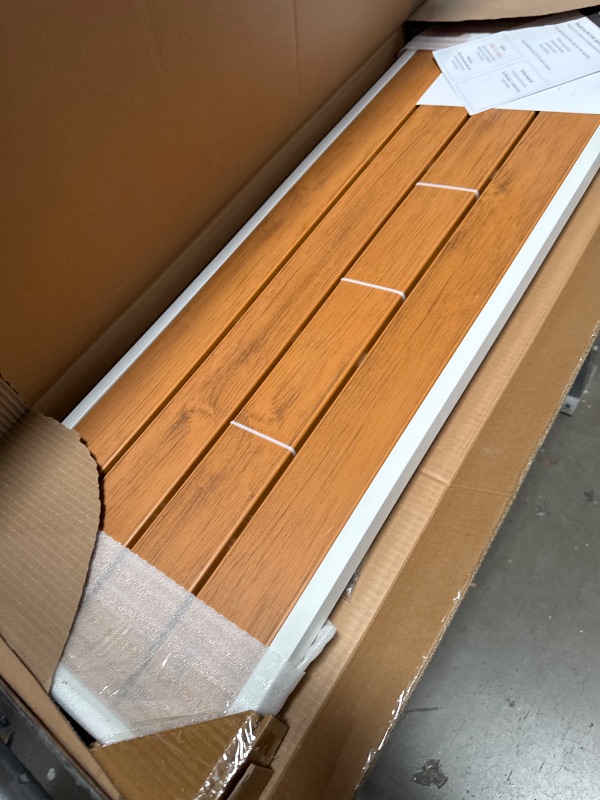 Photo 1 of (BOX 1 OF 3) (PARTS) (SIDE BENCH ONLY) YITAHOME 6 Pieces Outdoor Patio Dining Set, Rattan Wicker Patio Dining Chair & Table & Bench Set for 6 People, Sectional Conversation Set with Umbrella Hole for Patios, Backyard, Balcony, Garden, Lawn