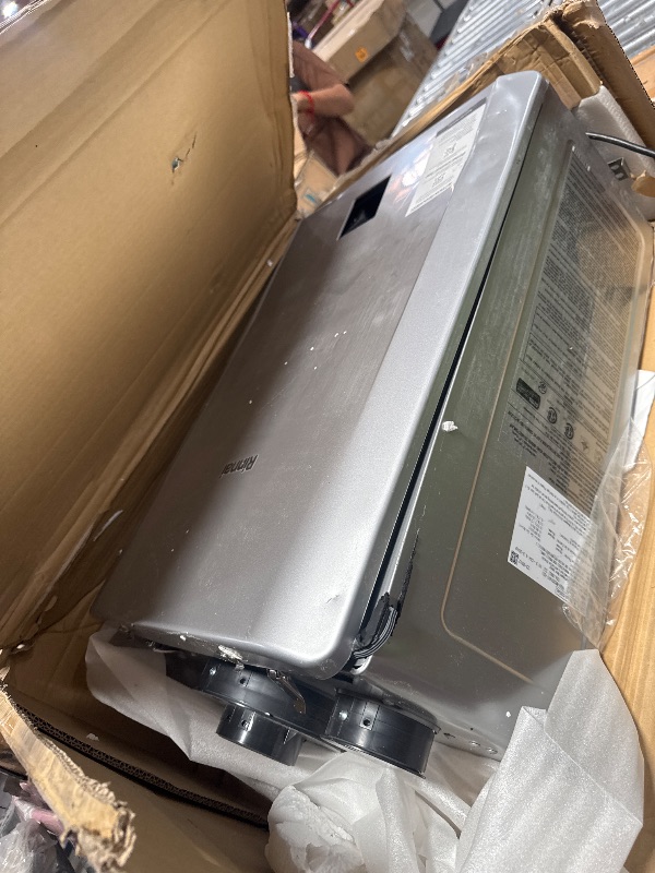 Photo 1 of *DAMAGE/PARTS ONLY* Rinnai RX130iN Condensing Smart Sense Natural Gas or Propane Tankless Water Heater, Indoor or Outdoor Water Heater, Up to 7.1 GPM, 130,000 BTU