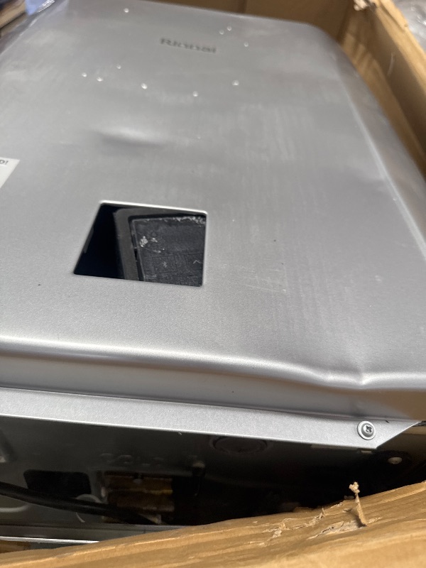 Photo 1 of *DAMAGE/PARTS ONLY* Rinnai RX130iN Condensing Smart Sense Natural Gas or Propane Tankless Water Heater, Indoor or Outdoor Water Heater, Up to 7.1 GPM, 130,000 BTU