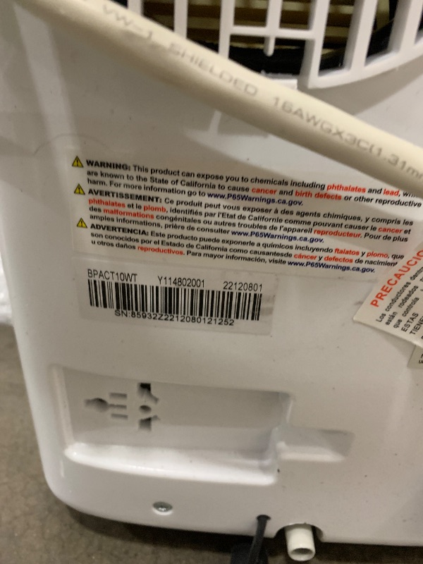 Photo 1 of 
BLACK+DECKER 10,000 BTU Portable Air Conditioner up to 450 Sq. with Remote Control, White