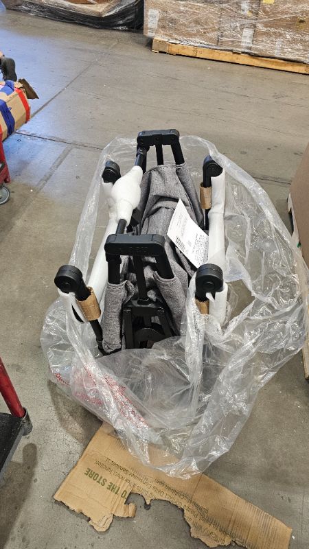 Photo 1 of ***PARTS ONLY***Jeep Wrangler Deluxe 4 Seater Stroller Wagon by Delta Children - Premium Quad Stroller Wagon for 4 Kids with Convertible Seats, Adjustable Push/Pull Handles, Removable Canopy & Flat Fold, Grey