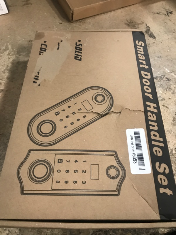 Photo 1 of Harfo Smart Door Lock with Handle Set, Fingerprint Door Lock, Keyless Entry Door Lock Deadbolt, App Control Biometric Door Lock Set, Electronic Digital Touchscreen Keypad Deadbolt, Auto Lock, Black