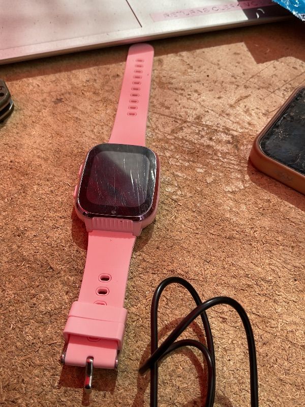 Photo 1 of 4G Kids Smart Watch with GPS Tracker, Call and Text, Kids Smart Watch Girls with Video Call Voice Chat Message Camera SOS WiFi Alarm Pedometer Waterproof Game, Gifts for Kids Age 4-12