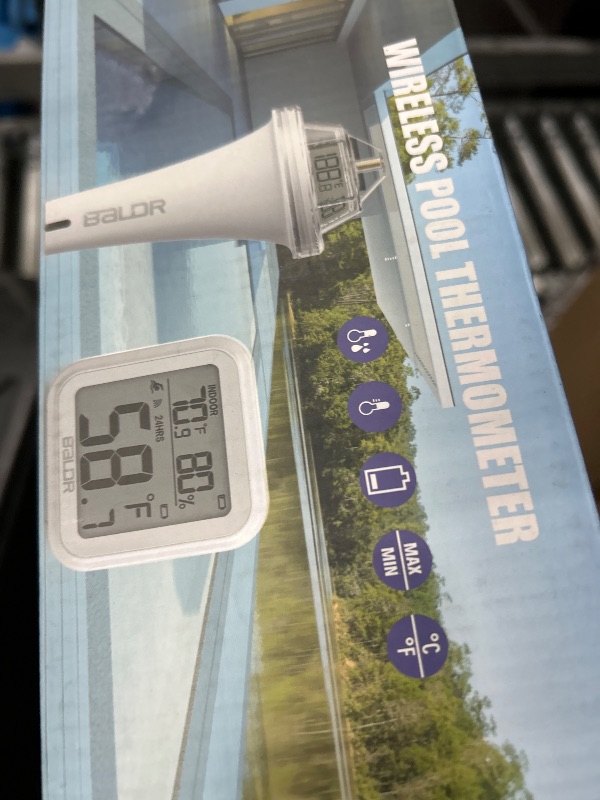 Photo 1 of Digital Pool Thermometer, Easy Read Digital Floating Pool Water Thermometer for Hot Tub, Ice Bath Swimming Pool, Spa and Fish Bowl