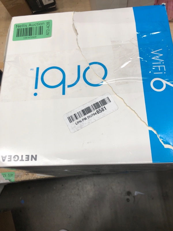 Photo 1 of NETGEAR Orbi Tri-Band WiFi 6 Mesh Network System (RBK762S) – Router + 1 Satellite Extender, Security Features, Up to 5.4 Gbps, Covers up to 5,000 sq. ft, 75 Devices, Free Armor Security