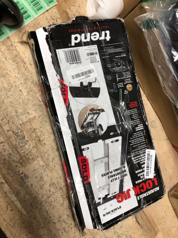 Photo 1 of Trend Adjustable Trade Lock Jig for Mortice Lock and Latch Faceplates, LOCK/JIG/B,Black