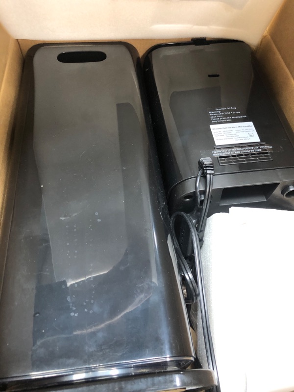 Photo 1 of 2.64Gal Humidifiers for Bedroom Large Room, Warm and Cool Mist up to 500ft², Top Fill Diffuser Ambient Light, 3 Mist Modes, 24H Timer,35dB Quiet Humidifier for Home Office Plant