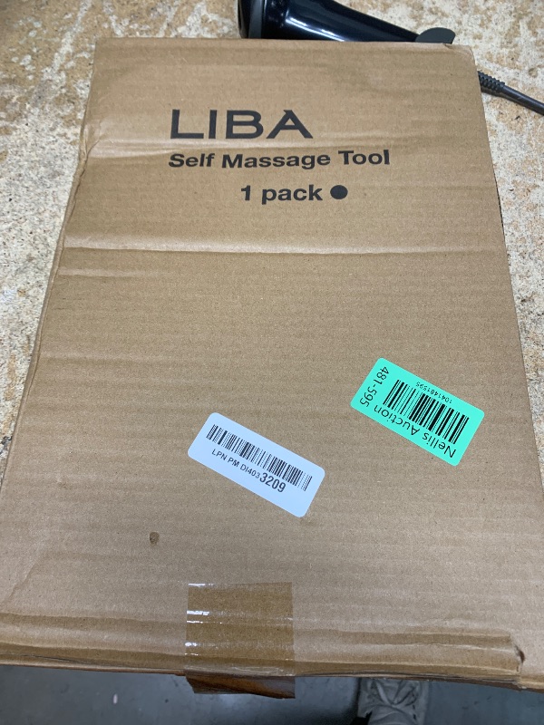 Photo 1 of LiBa Back and Neck Massager - Trigger Point Massage Tools for Pain Relief and Manual Massage Hook Therapy Handheld Back Neck Shoulder Massager Black - Gift for Women & Men