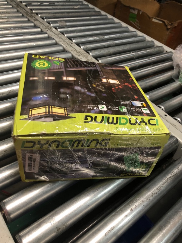 Photo 1 of Dynaming 6 Pack Solar Post Lights Outdoor, Solar Powered Fence Post Cap Lights