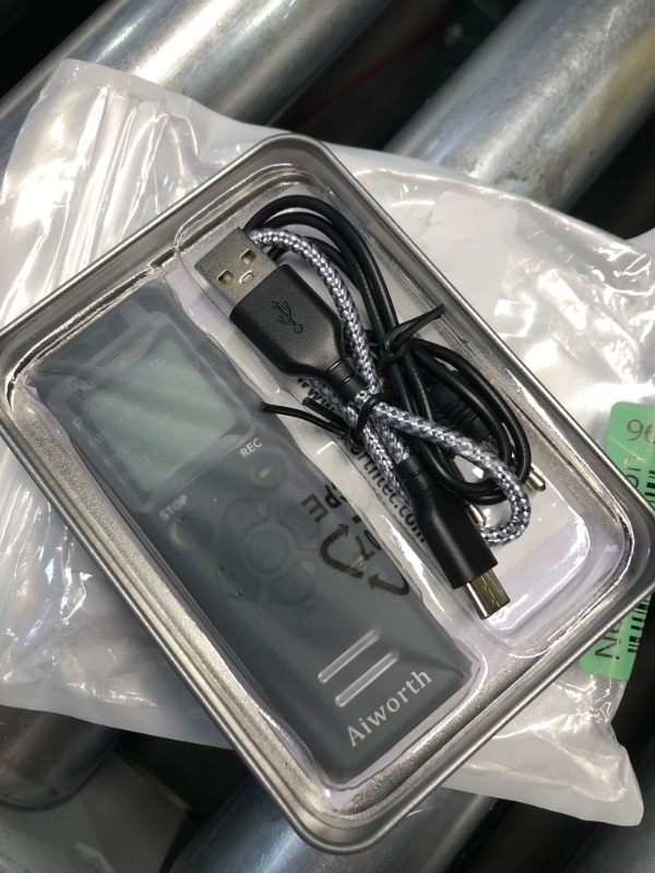 Photo 1 of (see all images) 136GB Digital Voice Recorder Voice Activated Recorder for Lectures Meetings - aiworth 9860 Hours Sound Audio Recorder Dictaphone Recording Device with Playback,MP3 Player,Password,Variable Speed.