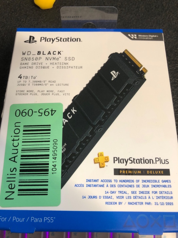 Photo 1 of ***(NO RETURNS OR REFUNDS/ FOR PARTS ONLY)***
WD 4TB WD_Black SN850P M.2 NVMe SSD for PlayStation 5