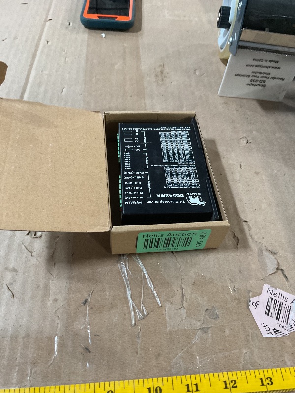 Photo 1 of ***(MISSING CONNECTORS)***
DM542 Stepper Motor Controller 2-Phase Digital Stepper Motor Driver 18-48 VDC Max. 4.2A for 57 86 Series Motor Nema 17 and 23 Stepper Motor