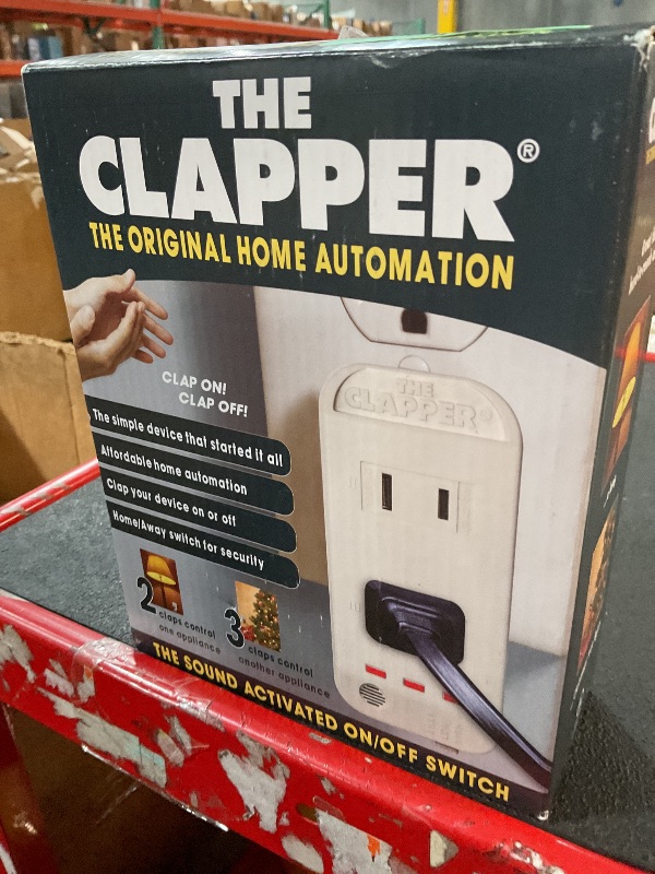 Photo 1 of The Clapper, The Original Home Automation Sound Activated Device, On/Off Light Switch, Clap Detection - Kitchen Bedroom TV Appliances - 120v Wall Plug Smart Home Technology, As Seen On TV Home Gift