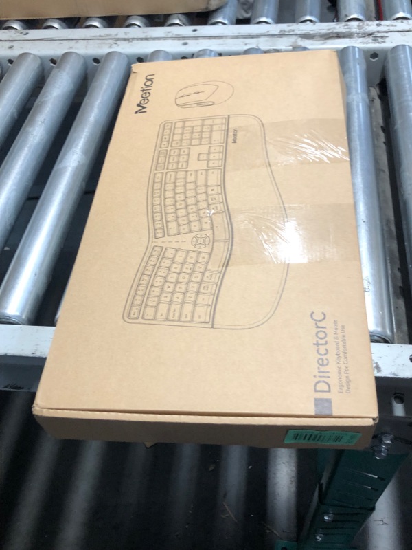 Photo 1 of MEETION Ergonomic Wireless Keyboard and Mouse, Ergo Keyboard with Vertical Mouse, Split Arch Keyboard with Cushioned Wrist Palm Rest, Natural Typing Rechargeable Full Size, Windows/Mac/Computer/Laptop