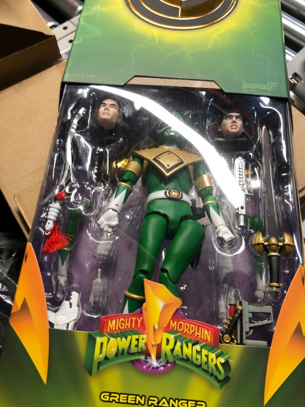 Photo 1 of ***(STOCK PHOTO FOR REFERENCE ONLY)***
Super7 ULTIMATES! Mighty Morphin Power Rangers Green Ranger - 7" Power Rangers Action Figure with Accessories Classic TV Show Collectibles and Retro Toys