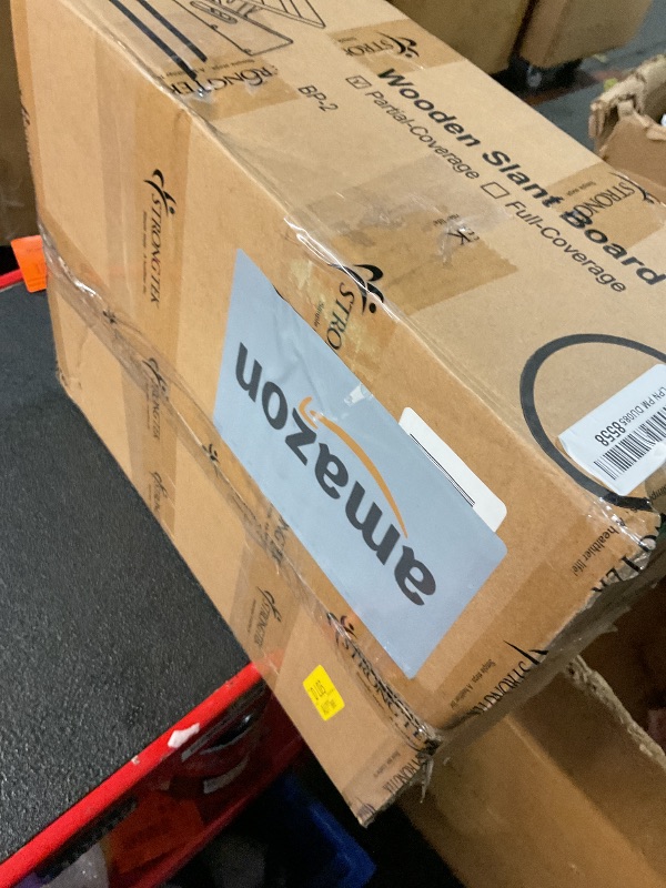 Photo 1 of StrongTek Professional Wooden Slant Board, Adjustable Incline Board, and Calf Stretcher, Stretch Board - Extra Side-Handle Design for Portability, Partial-Coverage