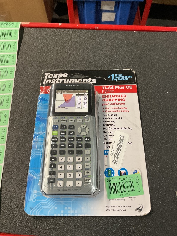 Photo 1 of ***(PARTS ONLY/ NON FUNCTIONAL/ NO RETURNS OR REFUNDS)***
Texas Instruments TI-84 Plus CE Python Color Graphing Calculator, Galaxy Gray (Metallic)
