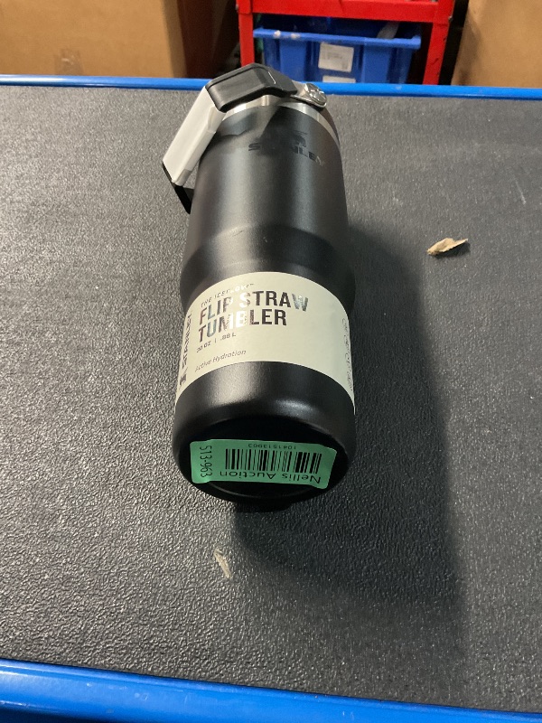 Photo 1 of ***USED - DIRTY - SEE PICTURES***
Stanley IceFlow Stainless Steel Tumbler - Vacuum Insulated Water Bottle for Home, Office or Car Reusable Cup with Straw Leak Resistant Flip Cold for 12 Hours or Iced for 2 Days, Black 2.0, 30oz