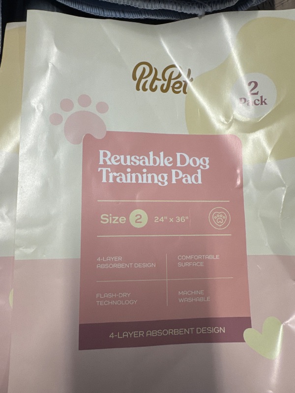 Photo 1 of **Size 24 x 36 inches **
Super Absorbent Washable Pee Pads for Dogs - 2-Pack Superior Reusable Puppy Pads Pet Training Pads –100% Waterproof Dog Pee Pad Protects Against Urine Leakage Non-Slip Grip Prevents Slipping& Bunching