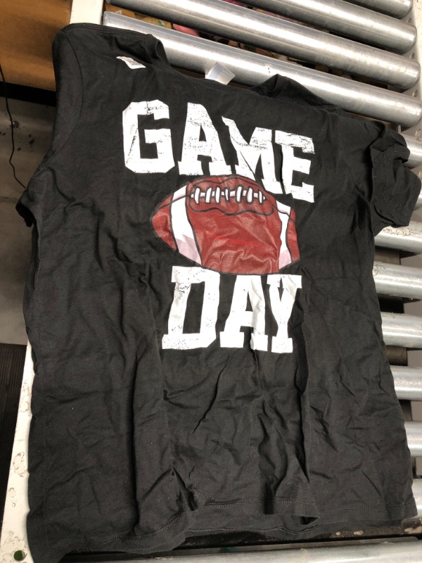 Photo 1 of ***STOCK PHOTO REFERENCE ONLY***YI XIANG RAN Football Shirts for Women Game Day Tshirt Sunday Football Graphic Tee Top Funday Shirt Blouse(Black3, XL)