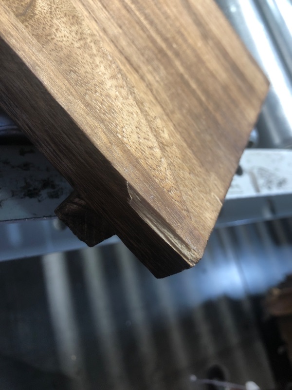 Photo 1 of **DAMAGED, CHIPPED  EDGE**
Wood Riser Tray Soap, Stand Soap Tray for Kitchen Sink, Wood Pedestal for Kitchen Counter Sink Stand Decorative Rustic Bathroom Dishes Plant Bottles Candles Display(12 x 7 Inch,Brown)
